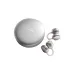 HiFuture NexClip ENC Open-Ear Earbuds and charging case displayed in front angled view in silver color