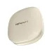 HiFuture Sonic CORE earbuds inside beige charging case with indicator light and compact design