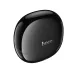 Hoco DES55 True Wireless Earbuds charging case shown in top-front view with glossy black finish.