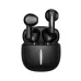Hoco EQ33 True Wireless Earbuds shown in front view with open charging case and earbuds inside.