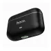 Hoco EQ33 True Wireless Earbuds shown in front view with open charging case and earbuds inside.