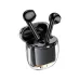 Hoco EW52 True Wireless Earbuds shown in front view with open charging case and stem-style earbuds inside.
