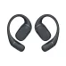 Black earbuds: CHOICE Earbuds Open 3 black open-ear wireless earbuds, shown from the front.