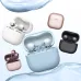 Multiple HUAWEI FreeClip 2 earbuds with charging cases in white, blue, black, pink, and rose gold finishes.
