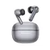 Kieslect AI NotePods 10S metallic grey TWS earbuds displayed with matching open charging case.