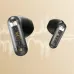 Close-up floating view of the Monster N-Lite 212 earbuds showcasing their transparent design and sound-wave themed background.