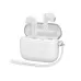 Oraimo SpaceBuds Air 2 shown in front view with open charging case, earbuds, and carrying strap.