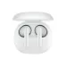 Top-down front view of the QCY Ailybuds E10 HT13 True Wireless Earbuds neatly positioned in the open charging case.