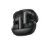 Front view of QCY MeloBuds A30 in black showing open case with earbuds inside