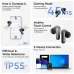 Feature collage of Realme Buds Air 8 Pro highlighting translation, gaming mode, touch control, IP55, and 3-device connection.