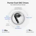 Close-up of Realme Buds Air 8 Pro earbud showing internal components, dual-DAC drivers, and advanced mic system.