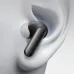 Lifestyle view of Realme Buds Air 8 Pro earbud worn in ear, showcasing ergonomic fit and sleek black design.