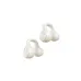 Vyvylabs OWS30 beige open-ear earbuds pair with soft curved hooks lightweight design for everyday listening
