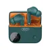 XO G34 ANC Earbuds front view with green charging case and earbuds displayed inside.