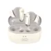 XO G42 ANC Earbuds front view with beige charging case and matching wireless earbuds displayed open.