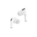 XO Q5 Pods Earbuds front view with white wireless earbuds featuring a compact stem-style design.