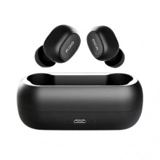 QCY T1 TWS Bluetooth Dual Earbuds Black with Charging Port