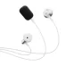 Baseus Encok K1 Earphone, front view showing wired earbuds with in-ear design and integrated microphone