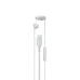 Sony IER-EX15C wired in-ear earphones with Type-C connector, white color, slim design with inline remote, isolated view