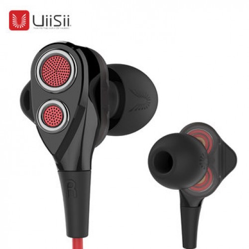 UiiSii T8 Strong Bass In-ear Earbuds Headphones Dual Dynamic Drivers Earphones