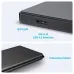 JEYI i8p-Youth25BK 2.5 inch External HDD Enclosure ports view showing USB Type-C, Micro B, and indicator light