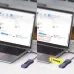 Jeyi M.2 SSD eclosure connected with laptop