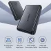 Two sleek, closed black Orico 3.5-inch External Hard Drive Enclosures, with icons showcasing features like 18TB max capacity.