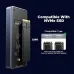 Compatible NVMe SSD enclosure showing 2280 M-key and M&B key support with note about no heatsink compatibility