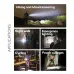 Collage view of Philips SFL2143/56 Torch Light applications including hiking, night walk, cycling, and emergency use.