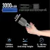 Handheld view of Philips SFL2143C4 Torch Light with 5 cm head, 3000mAh battery, 1100 lumens brightness, and runtime specs.