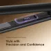 Oraimo SleekLine hair straightener listing key features like fast heating, 9 settings, and ion care.
