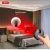 Detection demo view of XO CRP02 Hidden Camera Detector scanning room with red beam indicating hidden device location