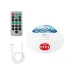 XO YH12 Smart Star Projection Lamp with Bluetooth speaker, front view with remote control and USB cable included