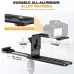 Side perspective diagram displaying all-aluminum mounting frame of LENSGO TC7 Teleprompter for Camera and Smartphone.