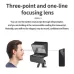 Diagram illustrating line-of-sight focusing concept for LENSGO TC7S Teleprompter for Smartphone.
