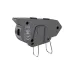 Close device view of XO BE47 Motorcycle Helmet Bluetooth Headset showing control unit beside smartphone