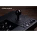 Close-up of 8BitDo Arcade Stick joystick labeled 4/8 way beside Y, B, X, and A buttons.