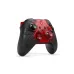 Front view of Xbox Gears of War E-Day edition controller featuring red translucent shell and black accents
