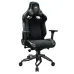 Rear angled view of Cougar TITAN PRO V2 Gold F Gaming Chair highlighting headrest and sturdy base