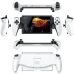 Exploded multi-angle view of M28 gaming console showing detachable controllers, ports, rear panel, and ergonomic design.