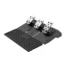 A dark gray three-pedal set accessory for the PXN V9 GEN2 racing wheel, with silver, perforated pedal faces.