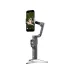 DJI Osmo Mobile 8P gimbal filming tennis scene on smartphone, showcasing stabilization and tracking features clearly.