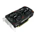 Abit Radeon RX 580 graphics card with dual-fan cooling system in angled view