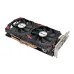 Angled rear perspective view of AFOX Radeon RX 580 graphics card showing power connector and heat pipes.