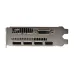 Rear I/O bracket view of AFOX Radeon RX 580 graphics card displaying DVI, HDMI, and DisplayPort output ports.