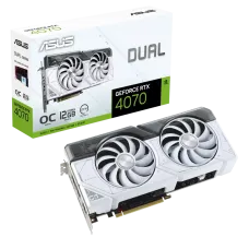 ASUS Dual GeForce RTX 4070 White OC Edition 12GB GDDR6X Graphics Card