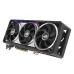 Front view of ASUS ROG Astral GeForce RTX 5090 32GB GDDR7 BTF OC GPU with three large fans and metallic shroud.