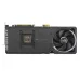 Side view of ASUS ROG Astral GeForce RTX 5090 32GB GDDR7 BTF OC GPU with cooling fan and PCIe connector.