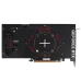 Backplate view of Colorful GeForce RTX 5050 NB Battle AX DUO 8GB-V GPU with red-black design and branding.