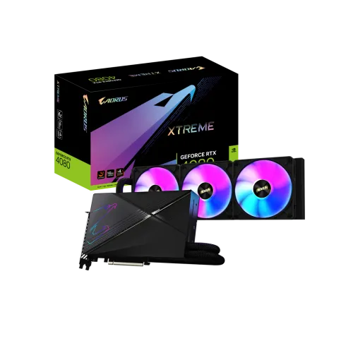 GIGABYTE AORUS GeForce RTX 4080 16GB XTREME WATERFORCE GDDR6X Graphics Card